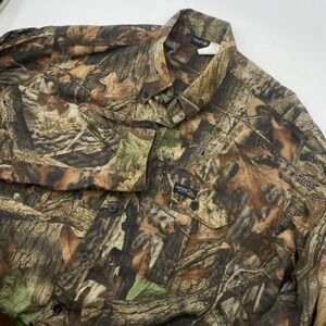 Rattlers Brand Advantage Timber Camo Shirt Men 2XL Brown Cotton Hunting Made USA